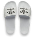 Chinelo Umbro Diamond Slider - Branco/Preto