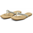 Chinelo Rasteira Moleca Branco/Cristal - 5558.100