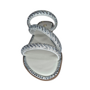 Sandália RasteiraTiras Strass Santinelli 1618-001-252 - Intense Marfim