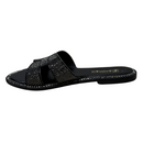 Chinelo Rasteirinha Santinelli - 1618-019-252 com Strass Preto