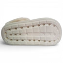 Sandália Babuche Peluciada Feminina Moleca - Branco Off