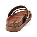 Sandália Papete Moleca Flatform com Tachas Avelã - 5500.125