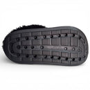 Sandália Babuche Peluciada Feminina Moleca - Preto