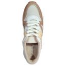 Tênis Feminino Modare Branco OFF, Dourado/Manteiga.