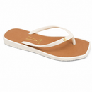 Chinelo Rasteira Vizzano Napa Soft Strech Branco OFF/Camel - 6531.100