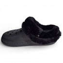 Sandália Babuche Peluciada Feminina Moleca - Preto