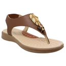 Sandália Feminina Modare Ultraconforto Napa Floather Elástico Avelã - 7174.123
