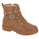 Bota Coturno Infantil Modinha Molekinha Blogueira Caramelo 2164.140