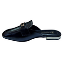 Mule Santinelli Em Couro Duquesa 1654-001-252 - Preto Intense