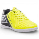 Chuteira Infantil Futsal Umbro Fifty Vi Jr - Limão/Preto/Prata
