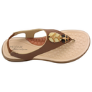 Sandália Feminina Modare Ultraconforto Napa Floather Elástico Avelã - 7174.123