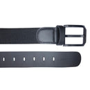 Cinto Pegada Masculino em Elástico e Couro Preto CI002345-01